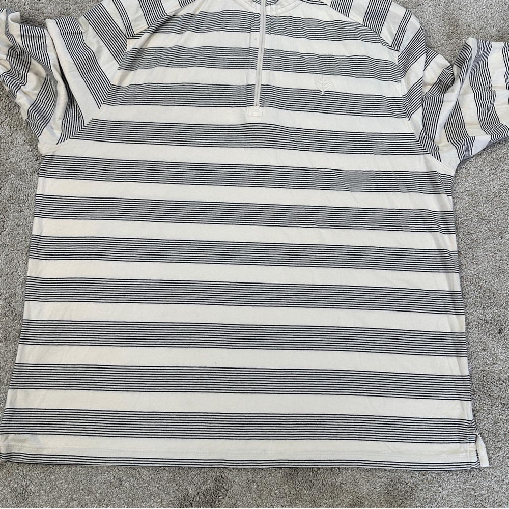 SOLD | Coolibar Men’s 1/4 Zip Pullover Sonora Shirt Longsleeve Outdoor UPF 50+ L - Picture 4 of 13